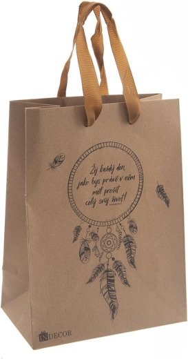 Borsa regalo acchiappasogni con citazione 17 × 10 × 23 cm