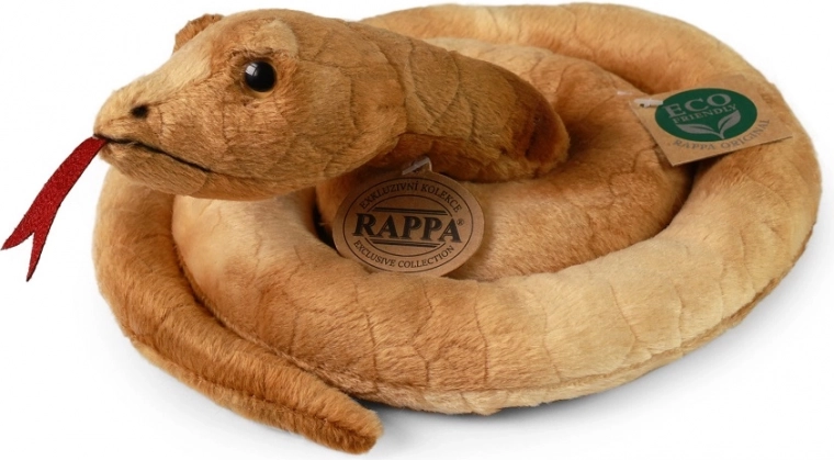 Serpente di peluche marrone 90 cm RAPPA eco-friendly