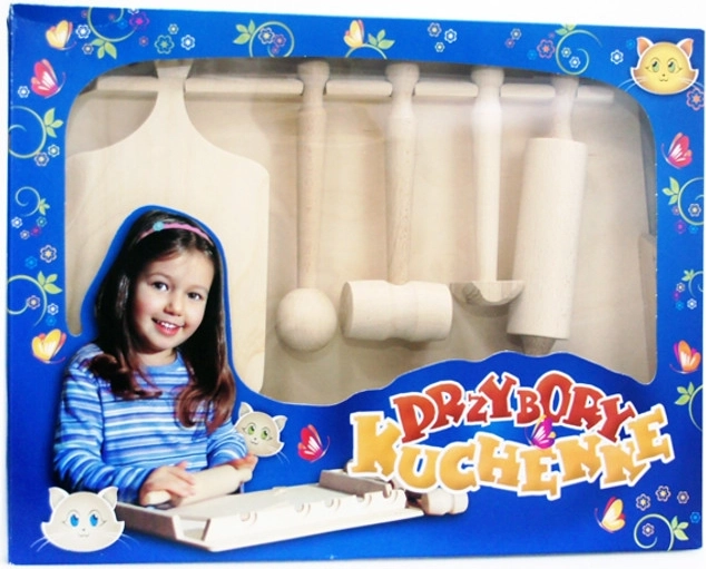 Grande set da cucina in legno per bambini