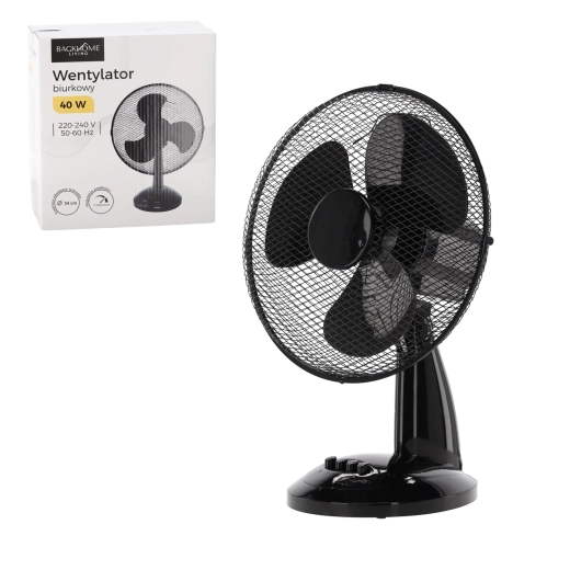 Ventilatore da tavolo 40 W nero