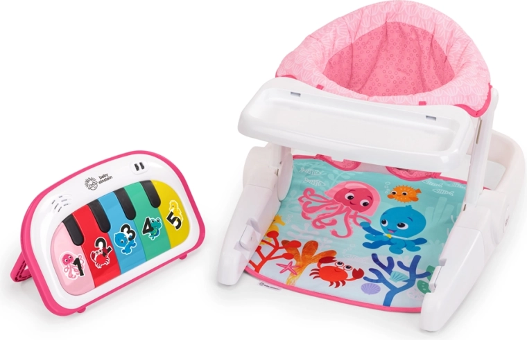 Baby Einstein seggiolino interattivo 4 in 1 Tappin' Tunes Learn-to-Sit rosa