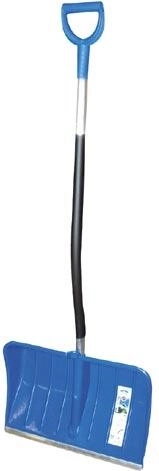 Pala per neve con bordo in alluminio e manico 54 × 37 cm