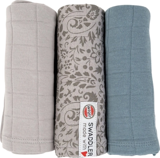 LODGER swaddler flower tribe mist, 70 × 70 cm (3 pz)