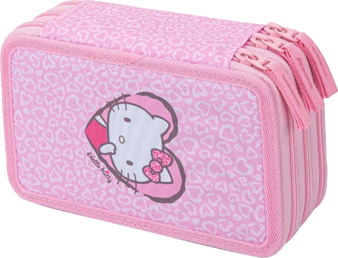 Baagl astuccio scolastico a tre scomparti Hello Kitty Sweet Leopard (GRS)