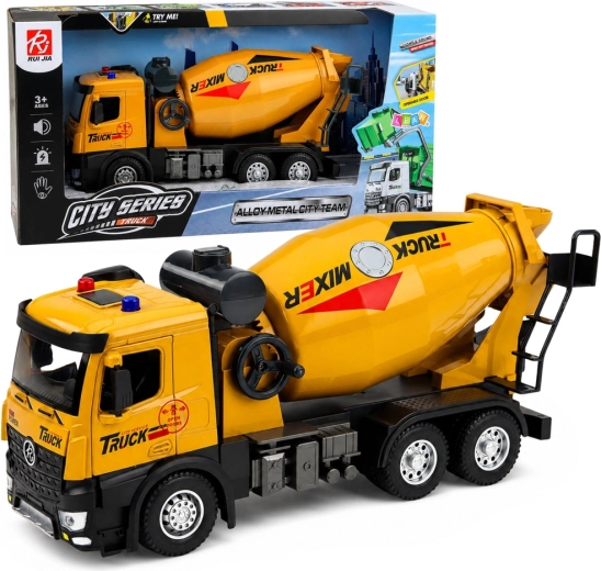 Autobetoniera da cantiere con cabina in metallo, luci e suoni 1:12 - 1 pezzo