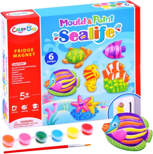 Set creativo di magneti a tema mondo marino