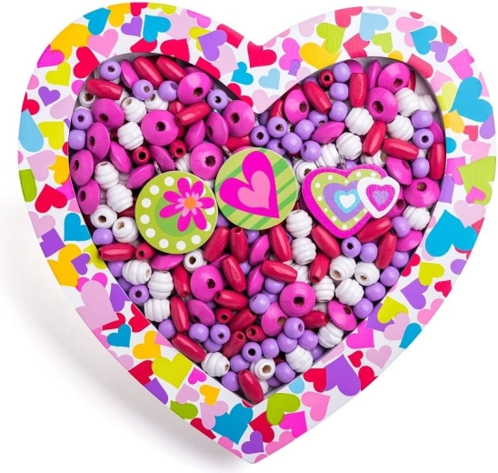 Set creativo di perline a forma di cuore
