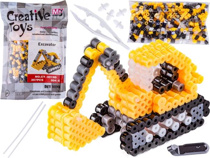 Perline da stirare 3D – escavatore in sacchetto