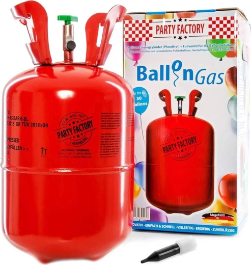 Bombola di elio monouso 200 l per riempire i palloncini