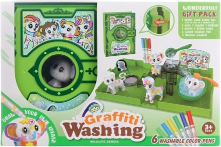 Set lavabile di animaletti da colorare