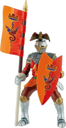 Bullyland cavaliere da torneo rosso figurina