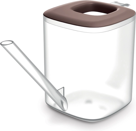 Teiera in vetro Tubi 1 l con coperchio in bambù e filtro in acciaio inox, trasparente/marsala