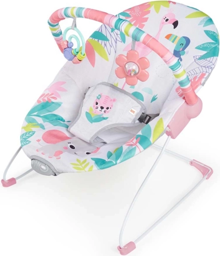 Sdraietta vibrante per bambini BRIGHT STARTS Flamingo Vibes, 0m+, fino a 9 kg