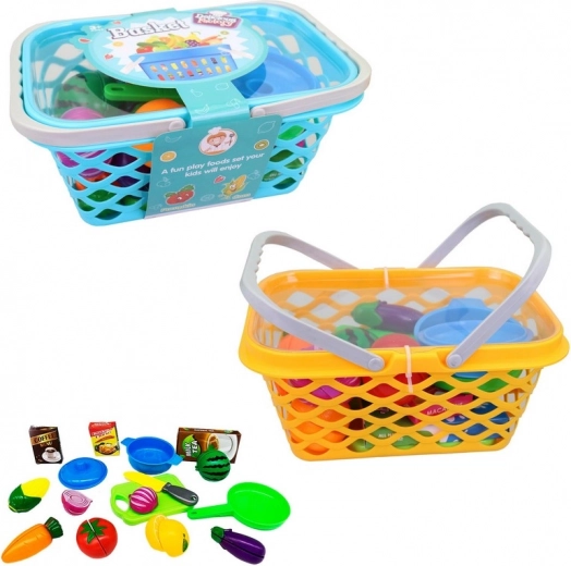 Cestino da campeggio con accessori per bambini