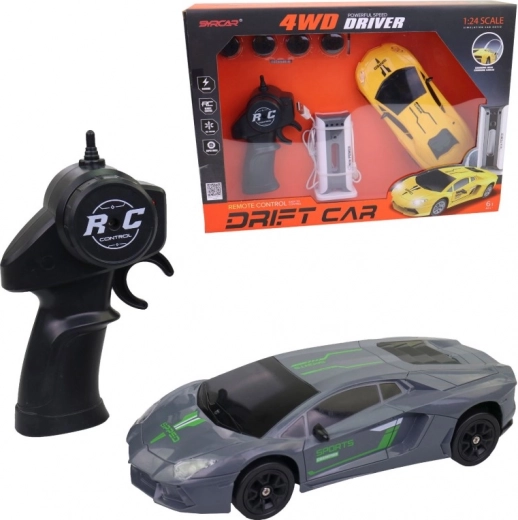 Auto elettrico telecomandato con ruote intercambiabili e funzione di drifting