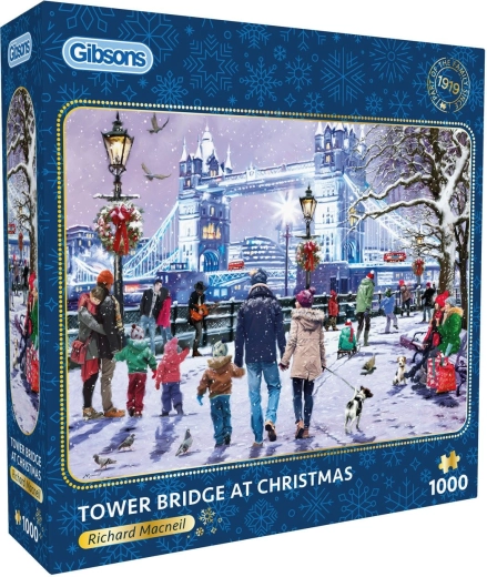Puzzle Gibsons Tower Bridge a Natale da 1000 pezzi