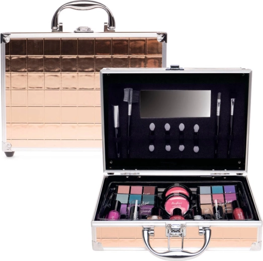 Valigetta cosmetica media color rame