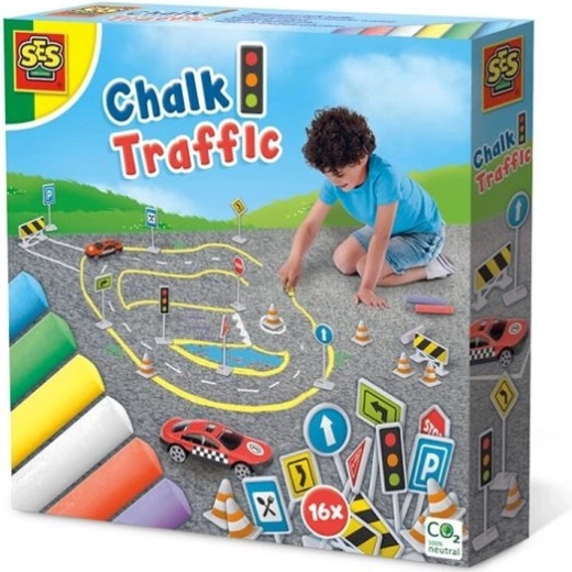 Set di gessi da marciapiede SES Traffico stradale