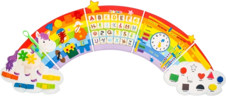 2Kids Toys morbida activity board arcobaleno con nuvole - 1 pezzo