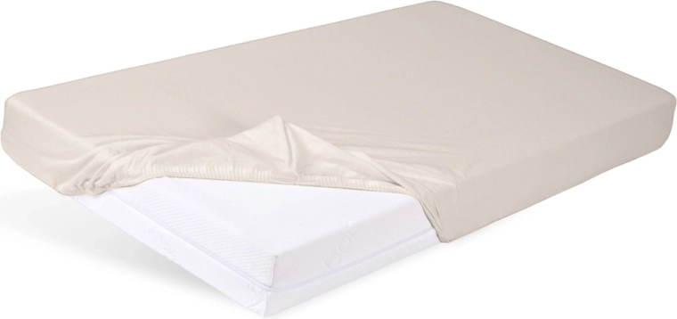 Babymatex lenzuolo con angoli in jersey 60 × 120 cm beige chiaro