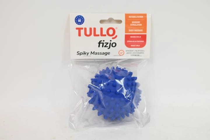 Pallina da massaggio riabilitativa Fizjo con punte 9 cm blu - 1 pezzo