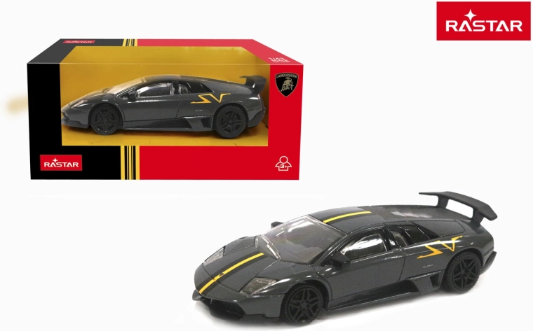 Modellino auto Rastar Lamborghini Murciélago LP 670-4 SV Superveloce 1:43 grigio