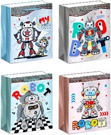 Borsa regalo di carta misura L – mix di fantasie