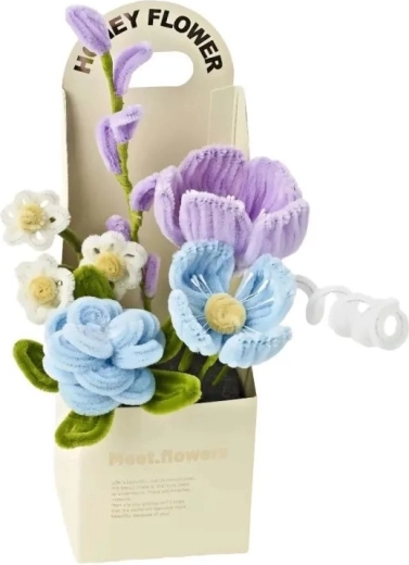 Kit creativo fai‑da‑te per bambini per realizzare un mazzo di fiori