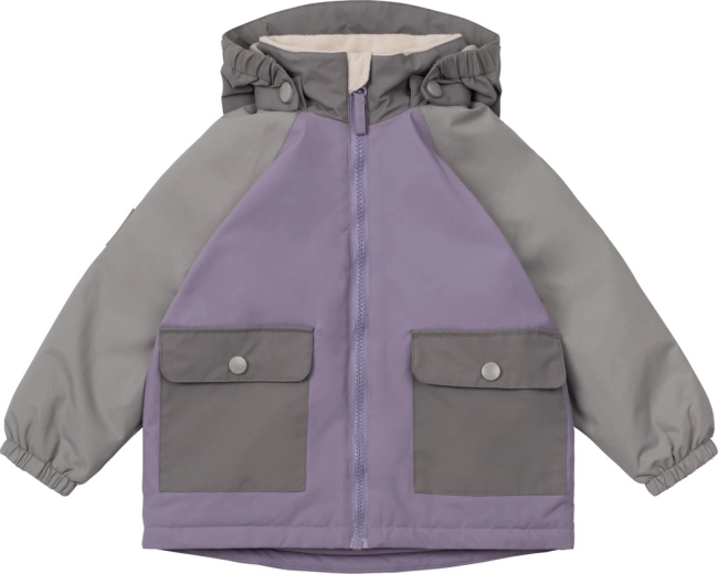 Giacca di mezza stagione Leokid lilac gray taglia 80 (12–18 mesi)