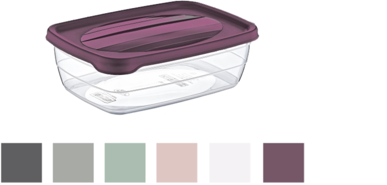 Box portaoggetti rettangolare Trend 0,3 l con coperchio