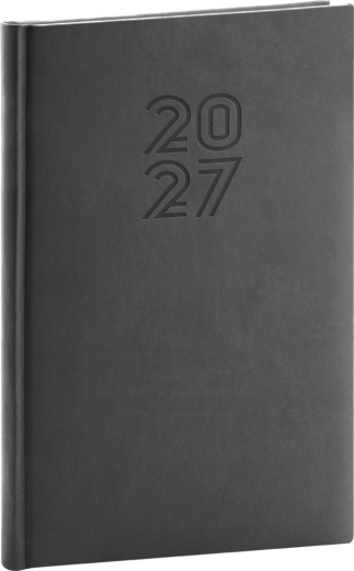 Agenda settimanale Notique Aprint 2027 grigia 15 × 21 cm