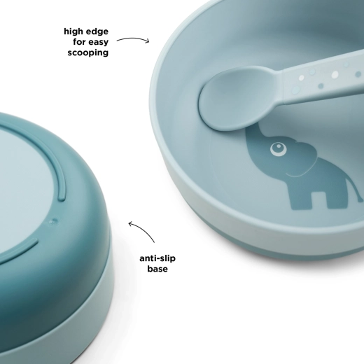 Done by Deer ciotola per bambini Foodie Elphee blu