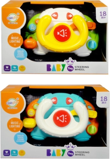 Volante interattivo per bambini con luci e suoni