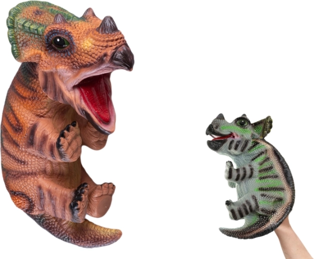 Burattino dinosauro – cucciolo 42 cm, 2 colori