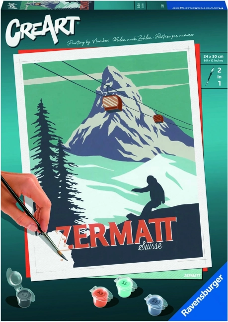 creart zermatt, svizzera – pittura per numeri