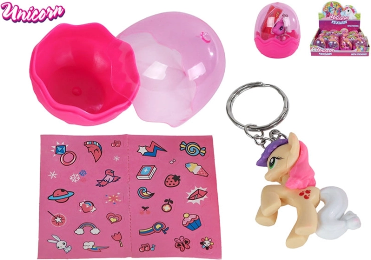 Portachiavi unicorno con sorpresa