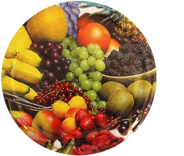 Coperchi per conserve RTS 82 mm con motivo banana