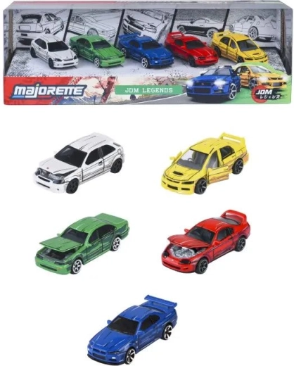 Majorette JDM Legends set di modellini di auto - 5 pezzi