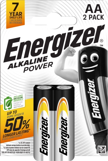 Batterie alcaline AA ENERGIZER Alkaline Power, 2 pz