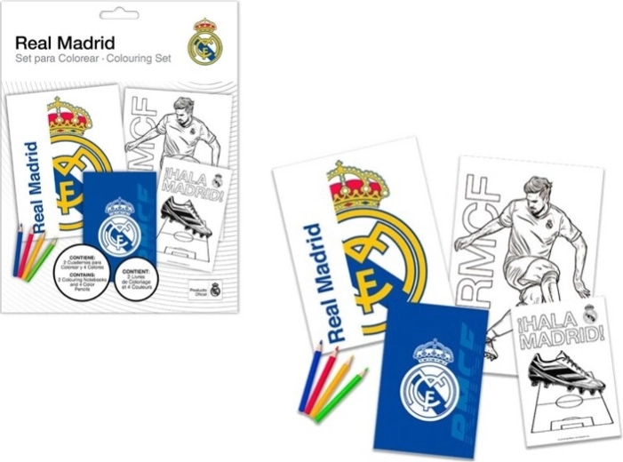 Album da colorare con pennarelli REAL MADRID – set creativo per bambini