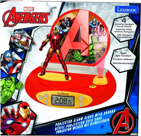 Sveglia 3D con proiettore Avengers Iron Man