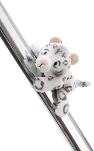 Gatto di peluche magnetico leopardo delle nevi NICI GREEN Eleni Snowbell 12 cm