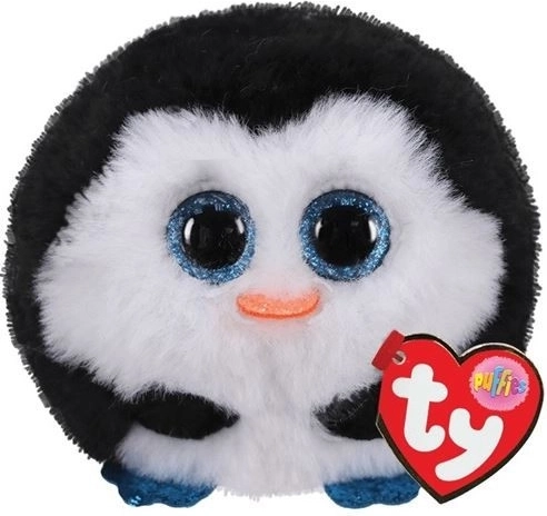 Mascotte di peluche TY Puffies – pinguino WADDLES