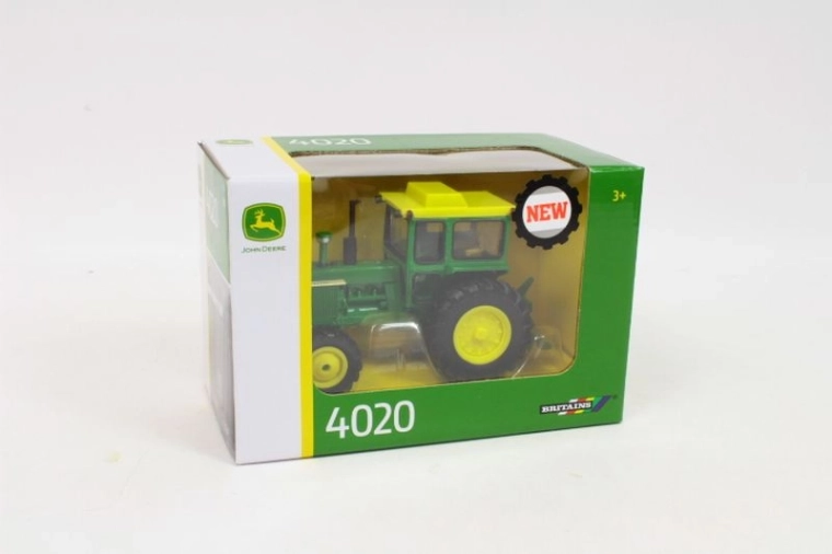 TOMY trattore John Deere 4020 con cabina (1:32)