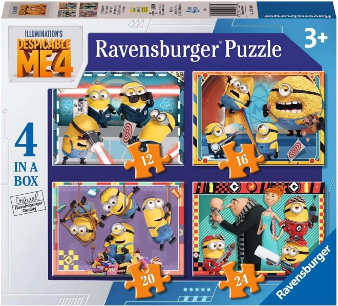 Ravensburger puzzle Cattivissimo Me 4 – set di 4 puzzle (12–24 pezzi)