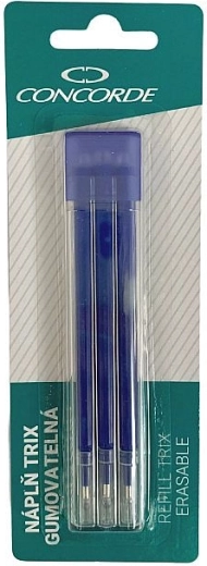 Ricariche per penna cancellabile CONCORDE TRIX 0,7 mm, blu, 3 pz