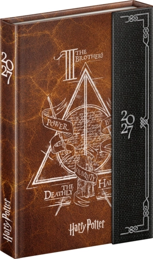 Agenda settimanale magnetica Notique Harry Potter – I Doni della Morte 2027 (11 × 16 cm)