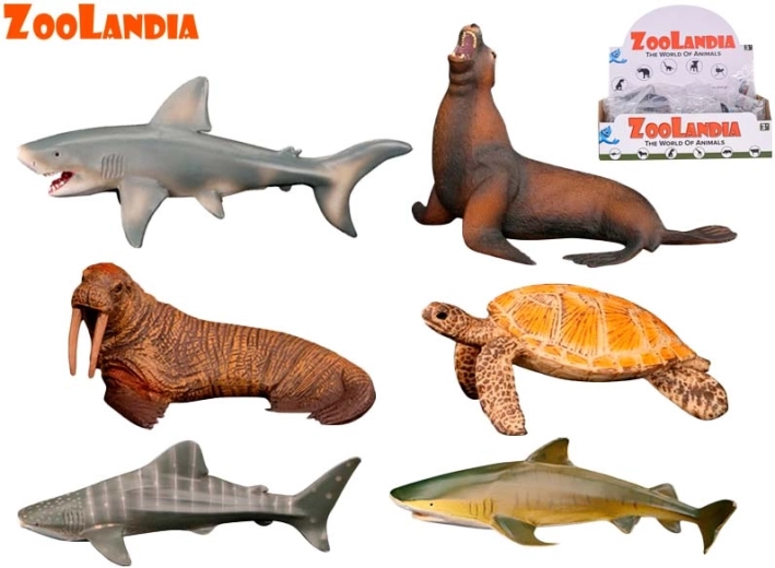 Zoolandia animali marini – set di figurine in plastica 9–15 cm