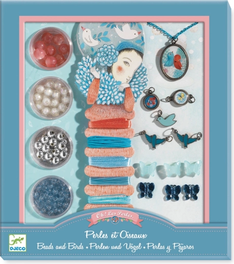 DJECO set gioielli Perle e uccellini