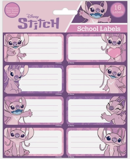 Etichette per quaderni Disney Lilo & Stitch Angel